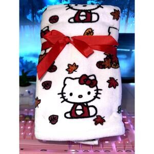 Hello Kitty Hand Thanksgiving Towels Leaves Fall Autumn 2024 Sanrio 2 Pack READ